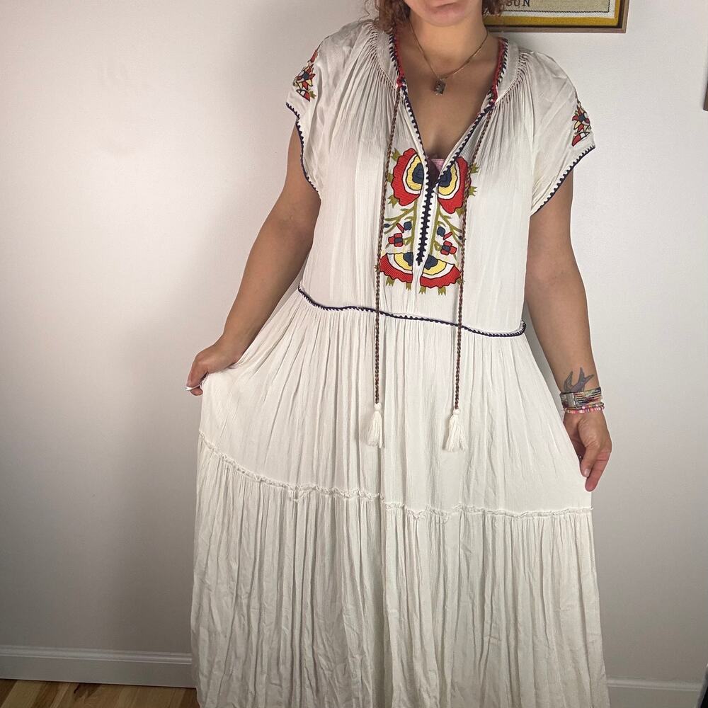 Free People Daisy Fields boho maxi dress size Large